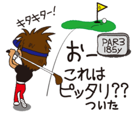Moyoshi's golf sticker2 sticker #9244608