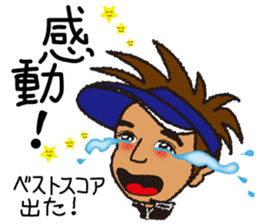 Moyoshi's golf sticker2 sticker #9244610