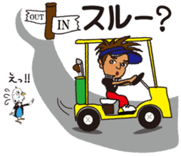Moyoshi's golf sticker2 sticker #9244613