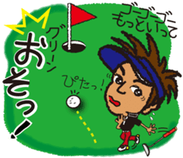 Moyoshi's golf sticker2 sticker #9244619