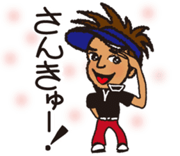 Moyoshi's golf sticker2 sticker #9244631