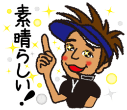 Moyoshi's golf sticker2 sticker #9244633