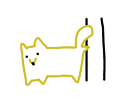 A dog in front of my house sticker #9245555