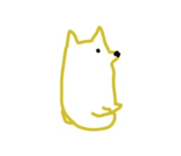 A dog in front of my house sticker #9245561