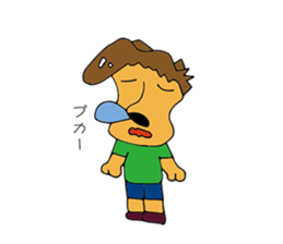 Big nose men sticker #9246129