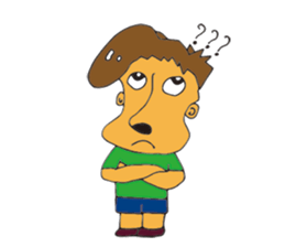 Big nose men sticker #9246143