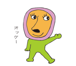 Big nose men sticker #9246144