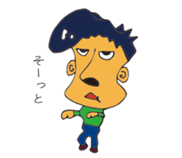 Big nose men sticker #9246146