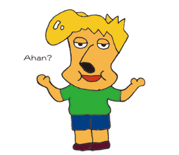 Big nose men sticker #9246160