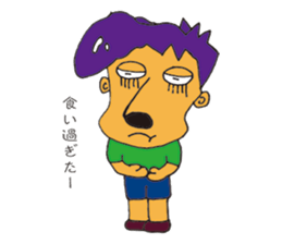 Big nose men sticker #9246162