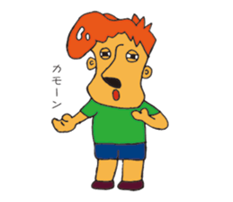 Big nose men sticker #9246163