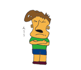 Big nose men sticker #9246165