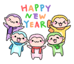 Pastel monkey2016 sticker #9246488