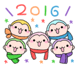 Pastel monkey2016 sticker #9246517