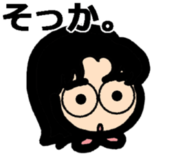 Stickers for a girl with glasses sticker #9246972