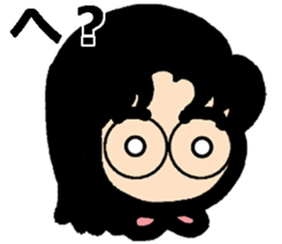 Stickers for a girl with glasses sticker #9246987