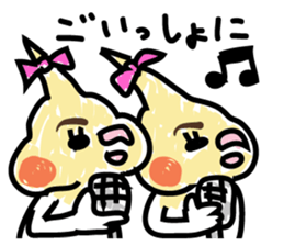 Too thick Cockateel sticker #9247131