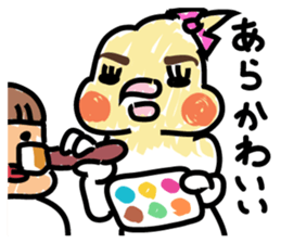 Too thick Cockateel sticker #9247140