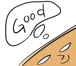 Human face bamboo shoots sticker #9247372