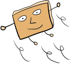 Human face bamboo shoots sticker #9247375