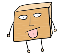 Human face bamboo shoots sticker #9247377