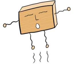 Human face bamboo shoots sticker #9247388