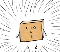 Human face bamboo shoots sticker #9247402