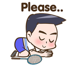 We love badminton. sticker #9247690