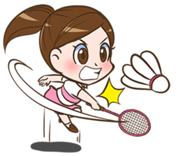 We love badminton. sticker #9247692