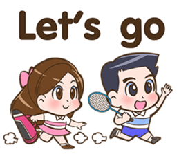 We love badminton. sticker #9247703