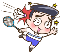 We love badminton. sticker #9247706