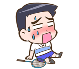 We love badminton. sticker #9247711