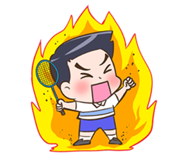 We love badminton. sticker #9247712