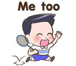 We love badminton. sticker #9247713