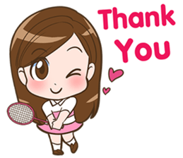 We love badminton. sticker #9247715