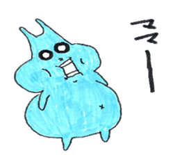 good luck blue rabbit 5 sticker #9248295