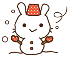 Cute selfish rabbit 5 sticker #9248328