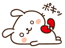 Cute selfish rabbit 5 sticker #9248342