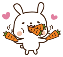 Cute selfish rabbit 5 sticker #9248345