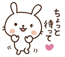 Cute selfish rabbit 5 sticker #9248348