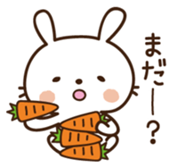 Cute selfish rabbit 5 sticker #9248356