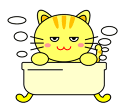 Cat in Kansai region of Japan sticker #9249530