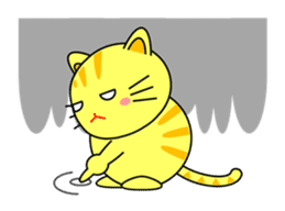 Cat in Kansai region of Japan sticker #9249544