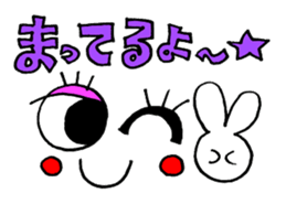 Face and message sticker sticker #9249725