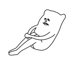 Sticker of white creatures sticker #9249978