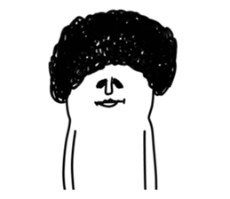 Sticker of white creatures sticker #9250007