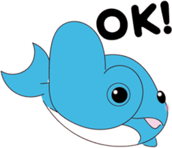 Dolphin Koo-chan<everyday conversation2> sticker #9250368