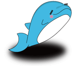 Dolphin Koo-chan<everyday conversation2> sticker #9250406