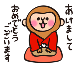 New Year stickers of lively monkey sticker #9250621