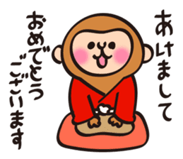 New Year stickers of lively monkey sticker #9250621